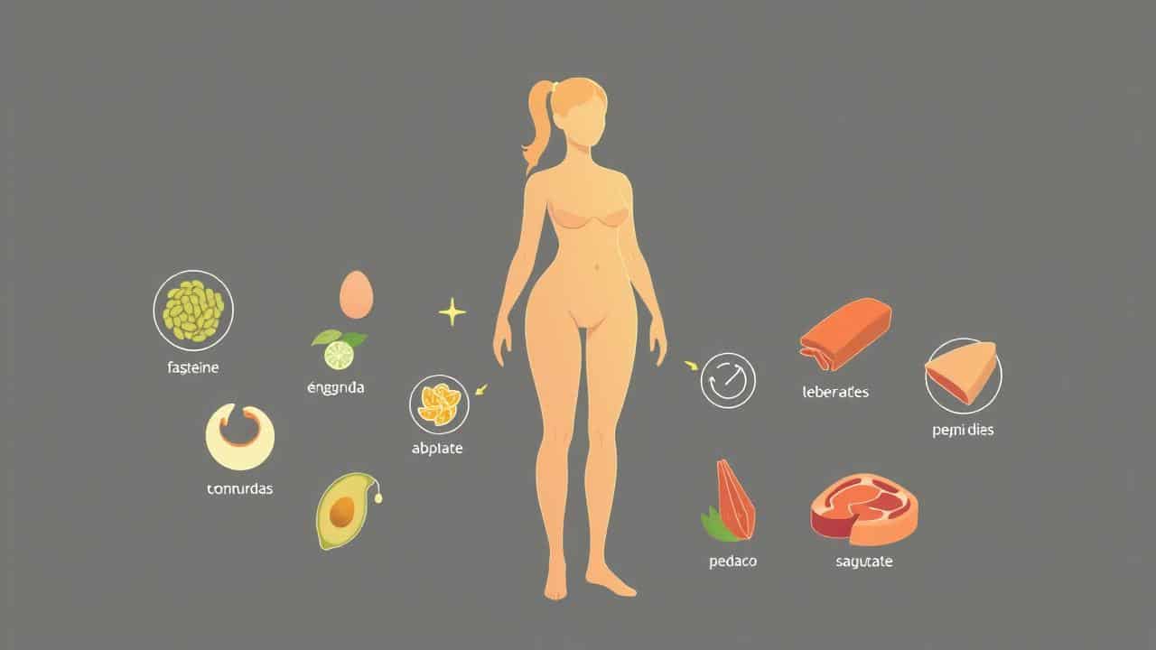 Ilustração conceitual de emagrecimento através da dieta cetogênica, com queima de gordura e controle do apetite.