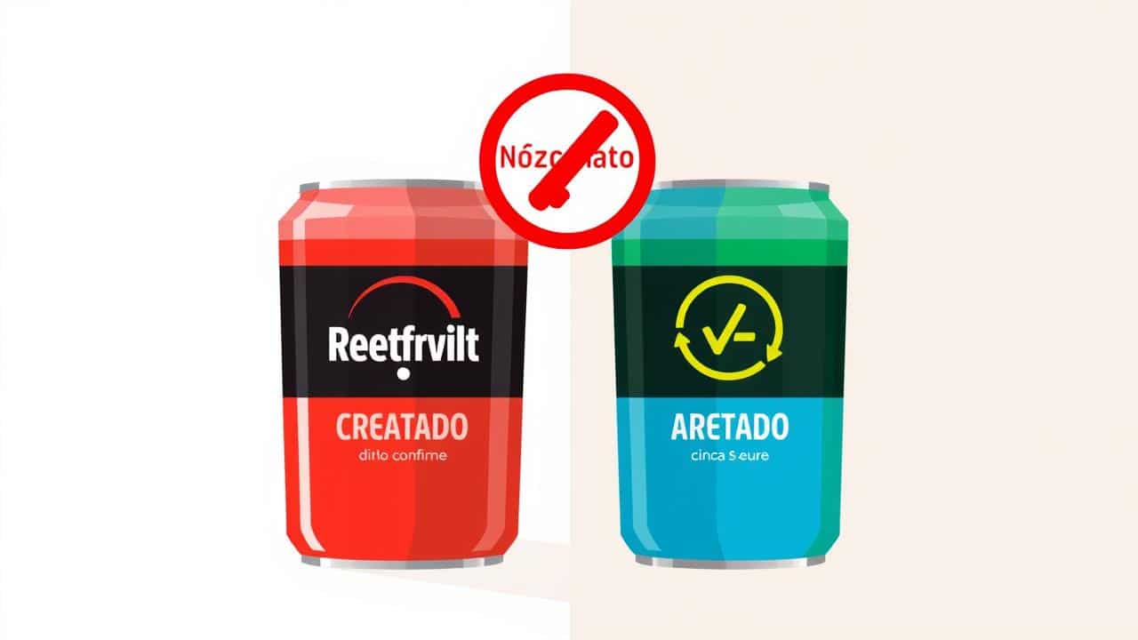 Conceito visual do alerta da ABENUTRI sobre suplementos impuros, com frascos de creatina reprovados e aprovados.