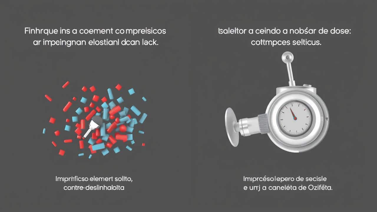 Comparativo visual entre a imprecisão da contagem de cliques e a precisão do seletor de dose de Ozempic.