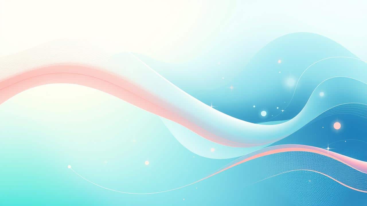 Ilustração abstrata de mente equilibrada, com calma e positividade.