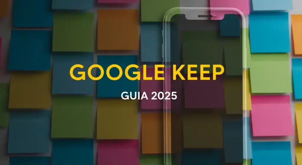 Thumbnail com texto "AUTOMAÇÃO 10 HORAS/SEMANA" sobre fundo com ícones de aplicativos e engrenagens em gradiente azul e roxo representando automação de tarefas 2. Google Keep Alt Text: Thumbnail com texto "GOOGLE KEEP GUIA 2025" sobre fundo com notas coloridas e smartphone mostrando organização digital