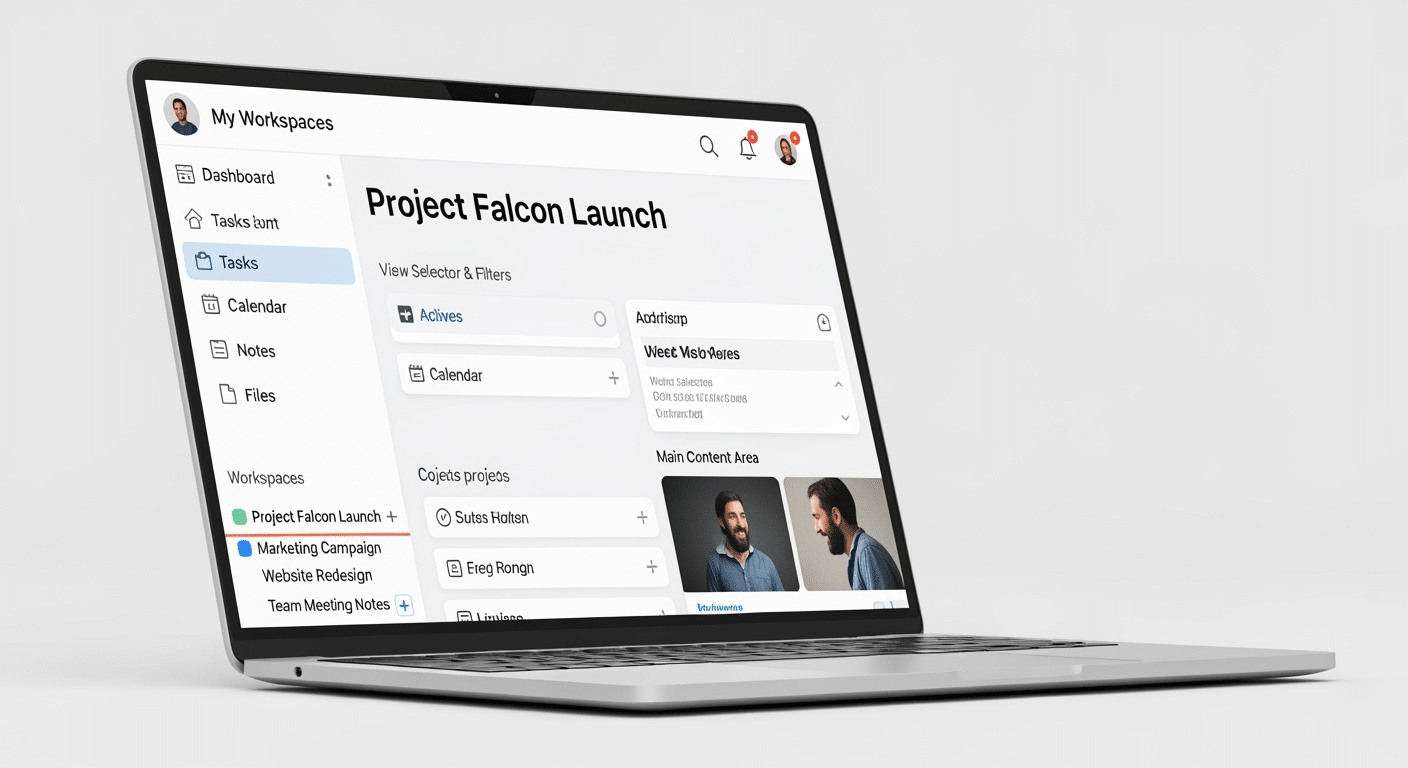 Captura de tela do meu database de tarefas no Notion mostrando 3 views diferentes, ilustrando a divisão de tarefas em micro-passos e prazos definidos.