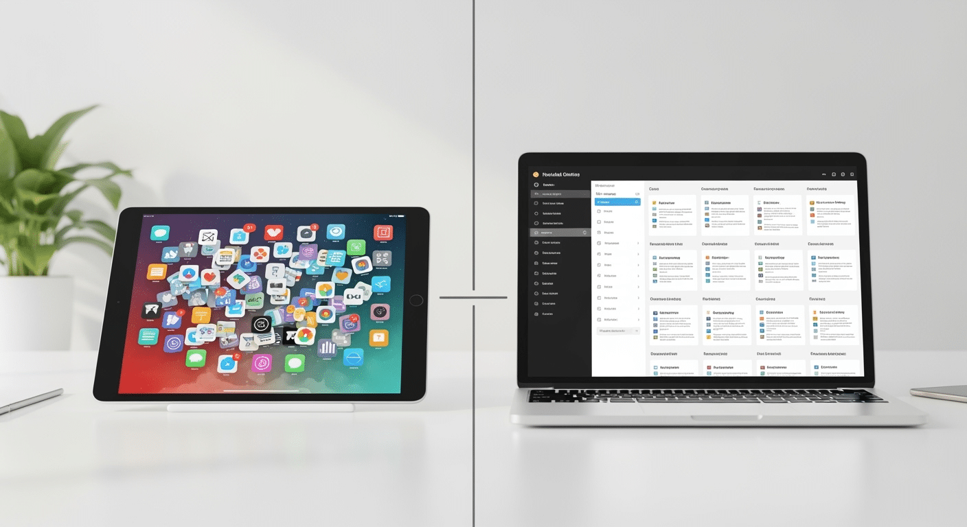 Representação visual da transição do caos digital para a organização mental com um Segundo Cérebro.