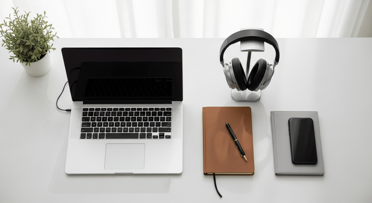 Ambiente de trabalho claro e organizado, com plantas, indicando um espaço otimizado para a produtividade e o bem-estar.