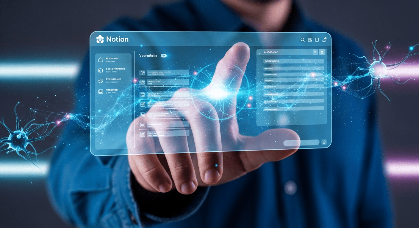 Interação com o Notion AI e suas funcionalidades em Databases para automação.