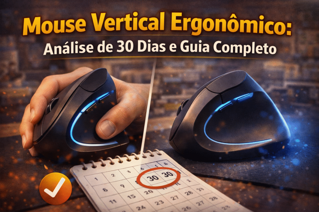 Mouse Vertical Ergonômico: Análise de 30 Dias e Guia Completo