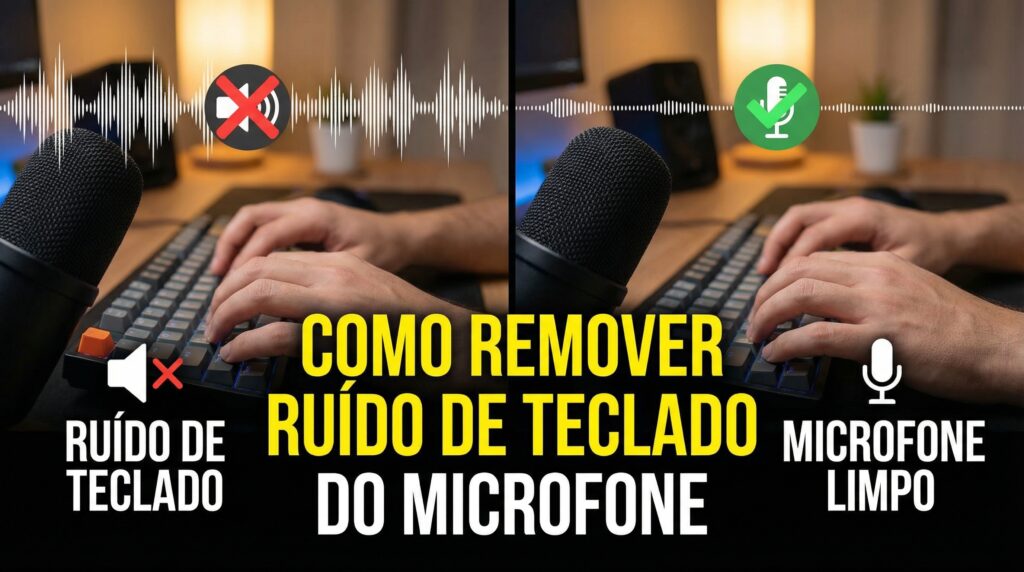 Como tirar o barulho do teclado do microfone