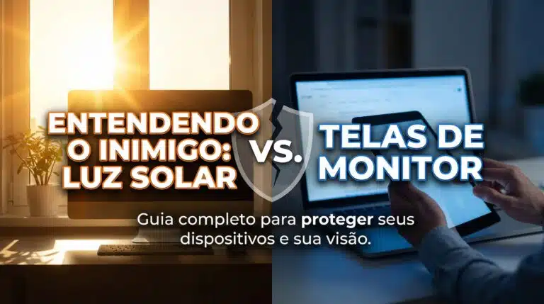 Entendendo o Inimigo: Luz Solar vs. Telas de Monitor