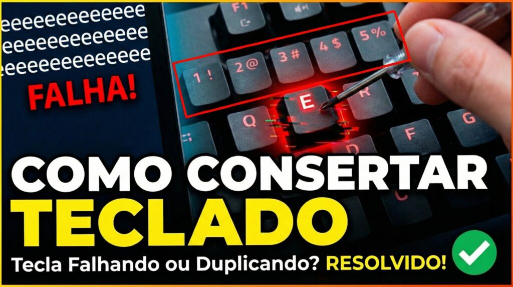 Como Consertar Teclado com Tecla Falhando ou Duplicando