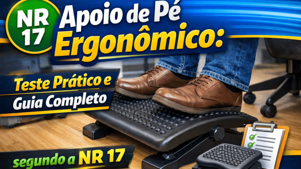 Apoio de Pé Ergonômico: Teste Prático e Guia Completo segundo a NR 17