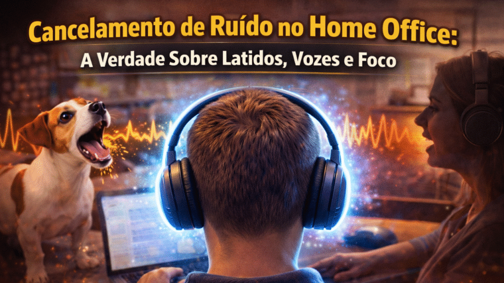 Thumbnail Cancelamento de Ruído no Home Office: A Verdade Sobre Latidos, Vozes e Foco