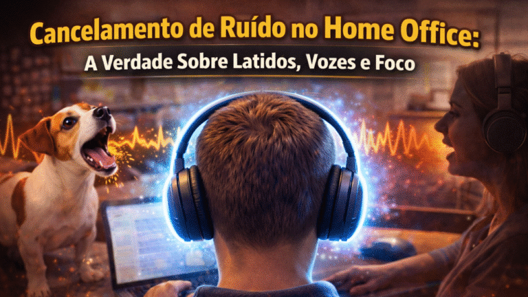 Thumbnail Cancelamento de Ruído no Home Office: A Verdade Sobre Latidos, Vozes e Foco