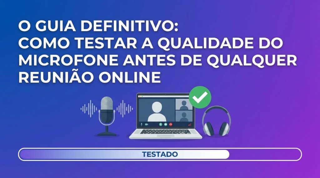 O Guia Definitivo: Como Testar a Qualidade do Microfone Antes de Qualquer Reunião Online
