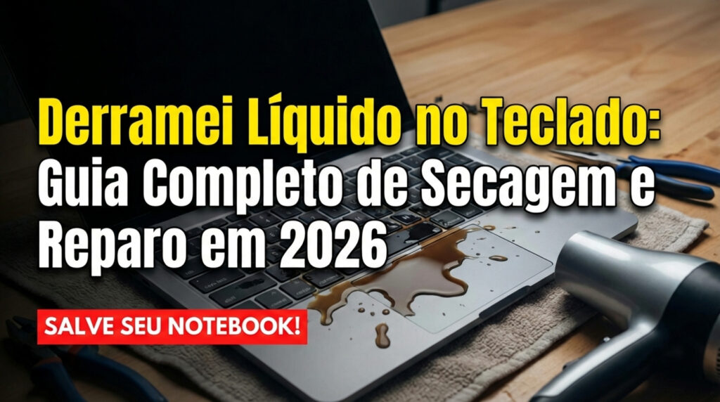 Derramei Líquido no Teclado: O Guia Completo de Secagem e Reparo em 2026