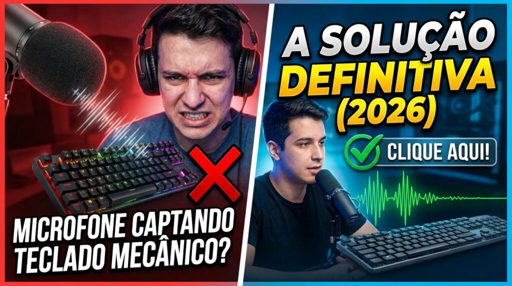 Microfone Captando Teclado Mecânico? A Solução Definitiva (2026)